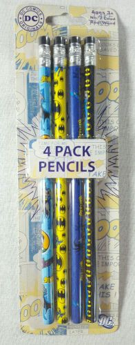 DC Comics Originals Batman Pencils No. 2 Real Wood (4 pk) NOS Innovative Designs