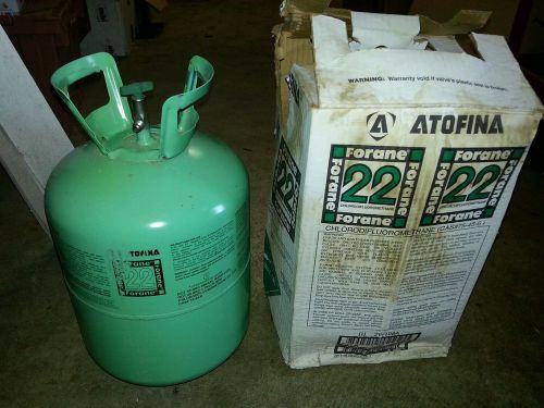 R-22 FREON REFRIGERANT 25lbs 14oz. Partial CYLINDER TANK FORANE  USA