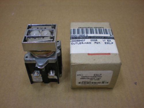 1 NIB CUTLER HAMMER E30JF COMPACT PUSHBUTTON