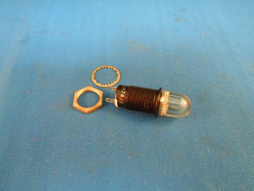 L7116/C DIALCO CLEAR LIGHT IND. 62.0 KILHMS BULB T-2 2 SOLDER LUG NEW OLD STOCK