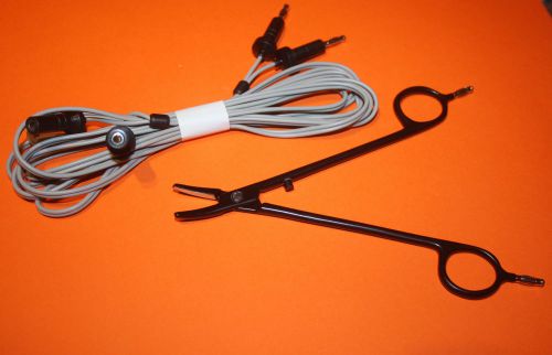 Bipolar sealer reusable forceps pin 4mm 6.5&#034; with wire surgical instruments for sale