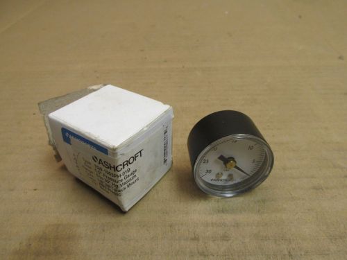 Nib ashcroft 15w-1005ph-01b pressure gauge 1.5&#034; 0-30&#034; hg vacuum 1/8&#034; npt new for sale