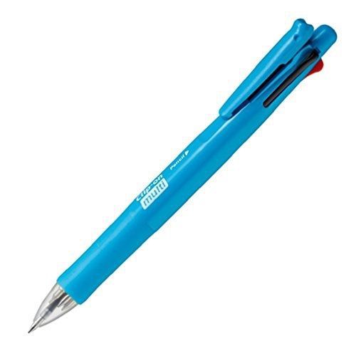 Zebra clip-on multifunctional pen, fresh blue barrel (b4sa1-fbl) for sale