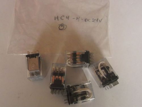 Hc4-h-dc24v aromat new - qty 1 -  4pdt 5a 24v for sale