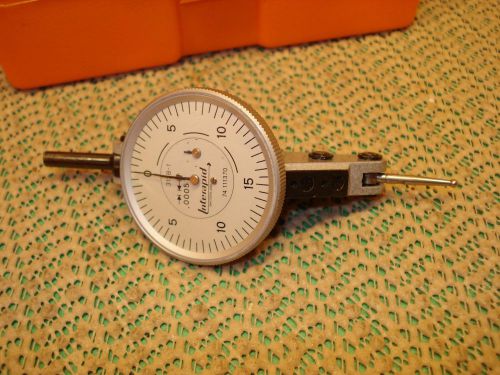 .0005&#034; INTERAPID 312B-1 DIAL TEST INDICATOR SWISS MADE MACHINIST TOOL