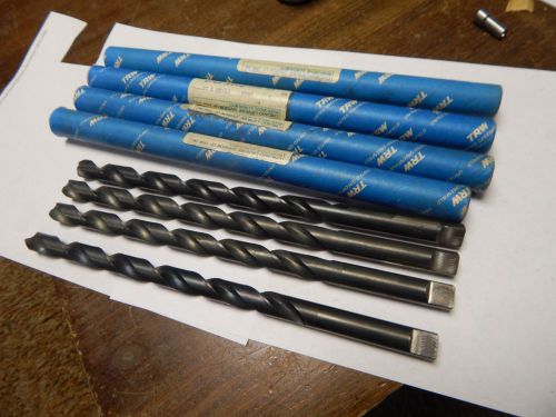 17/32 x 10&#034; Extra Length Twist Drill Bits lot of 4 Pcs