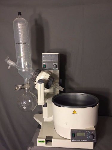 Buchi R-200 Rotavapor Rotary Evaporator with B-480 Digital Water Bath and Glass