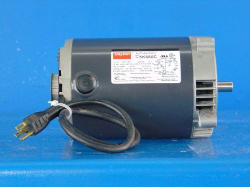 DAYTON 5k660C 1/2 Hp 3450Rpm Jet Pump motor BRG Ball 56J ODP 115/230V 1Ph