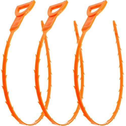 Vastar 3 Pack Drain Snake Hair Drain Clog Remover Cleaning Tool