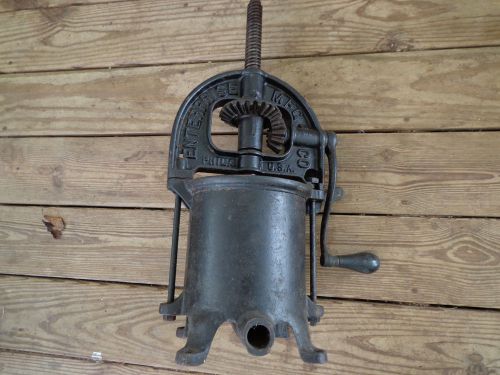 VINTAGE ENTERPRISE CAST IRON LARD PRESS AND SAUSAGE STUFFER