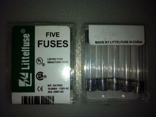 Lot of 2 Littelfuse 0.30A 250V LF-312.300 - 3 AG Fast Acting Fuses 5-Pack
