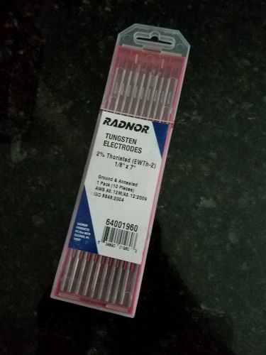 Radnor® 1/8&#034; X 7&#034; Ground Finish 2% Thoriated Tungsten Electrode 64001960