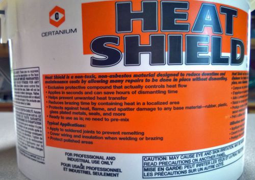 *** New - NOS Certanium Welding HEAT SHIELD 16009 Ten Pounds 10lbs 1 gallon