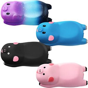 4 Pieces Cartoon Pig Wrist Rest Memory Foam Pig Shape Mouse Pads Mini Cute Anima