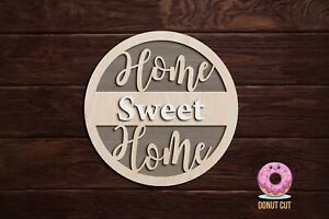 Home Sign Laser cut files SVG for Glowforge, Cricut, CNC wood, Multi-layer