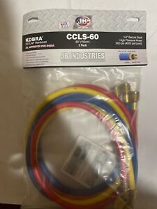 JB Industries CCLS-60 Enviro-Safe w/Secure Seal Fittings Hose Set-60&#034; New Sealed