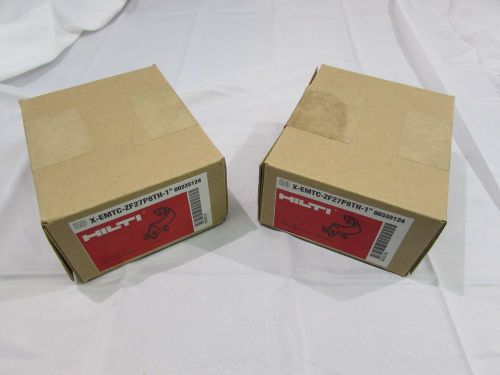 HILTI X-EMTC-ZF27P8TH-1&#034;/00335124 CONDUIT CLIPS 1&#034; (BOXES OF 50 LOT OF 2) *NIB*