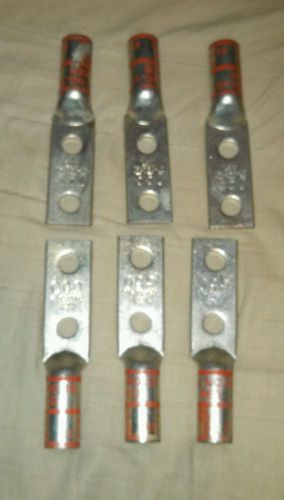 ILSCO CRA-350L2 CRA350L2 LUG COPPER BOLT (lot of 6)