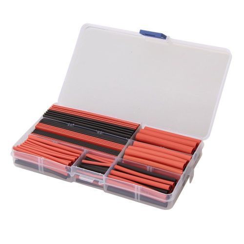 Vktech 150pcs 2:1 polyolefin halogen-free heat shrink tubing tube 2-13mm 8 size for sale