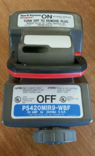 PASS &amp; SEYMOUR LEGRAND PS420MIR9-WBF 20 AMP 3 PHASE 240 VAC MECHANICAL INTERLOCK