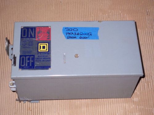 SQUARE D PKA PKA36200G 200 AMP 600V CIRCUIT BREAKER GROUND BUS PLUG KAP