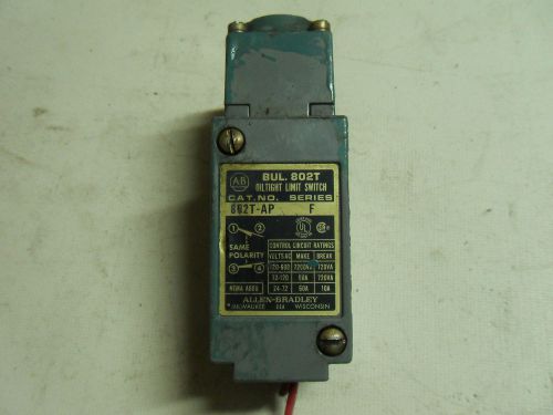 (Q1-1) 1 ALLEN BRADLEY 802T-APF LIMIT SWITCH OIL TIGHT