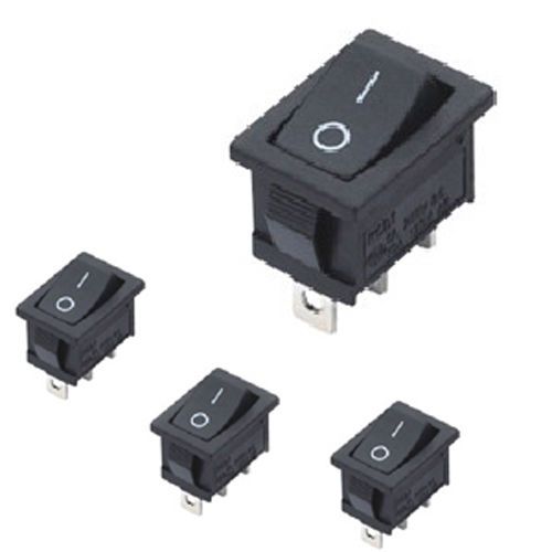 Amoi 3 pin black snap in on off rocker switch 12v 110v 250v for sale