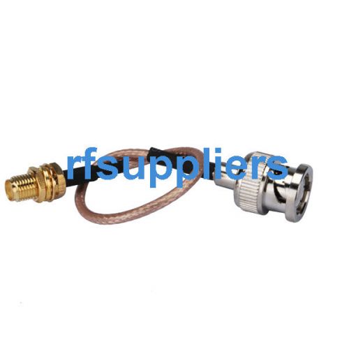 RF assembly BNC male (plug)to SMA female(jack) bulkhead RG316 pigtail 15cm/20cm