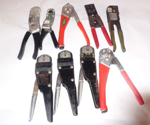 9 Buchanan Astro Thomas Betts Burndy ITT Cannon Electrical Crimper Hand Tool