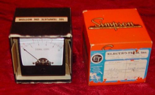 Simpson  signal level meter  10 db   very nice new box for sale