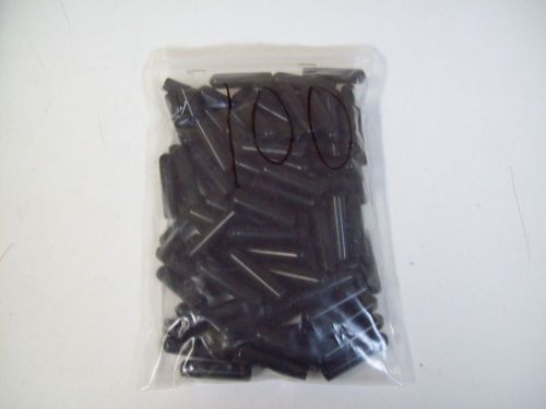 MOCAP .300-1.5IL HI TEMP VINYL CAP BLK - 100PCS - NEW - FREE SHIPPING