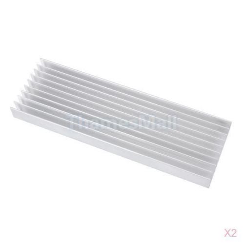 2x Aluminum Heatsink Cooling Cooler Heat Spreader for 5 x 3W Aquarium LED Light