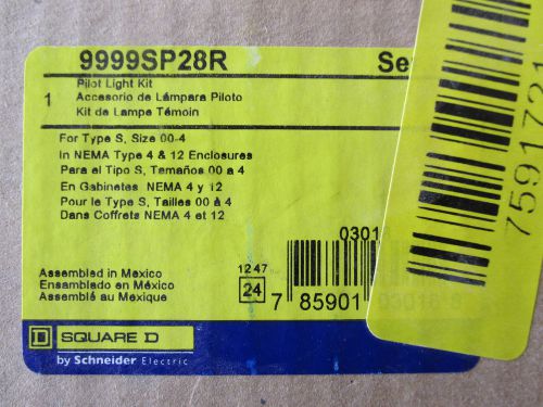 Square d 9999sp28r  pilot light kit red lens new!!! in box free shipping for sale