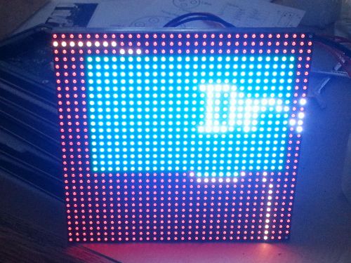 32x32 full color rgb 1024 led dot matrix display module 6mm pitch ph6 *us ship* for sale