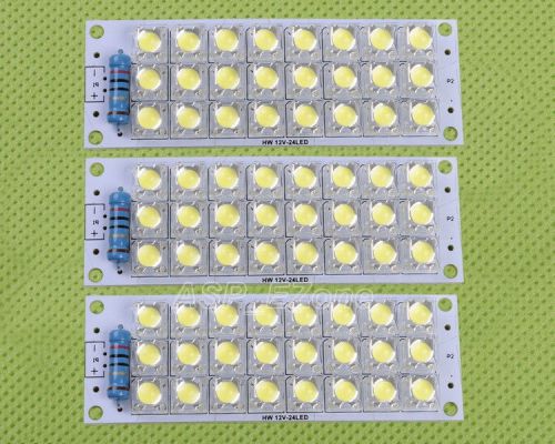 3pcs 12v white led panel board 24 piranha led energy saving panel light for sale