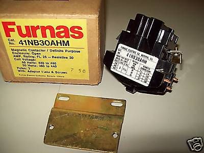 FURNAS MAGNETIC CONTACTOR 41NB30AHM 3 POLE 25 AMP NIB