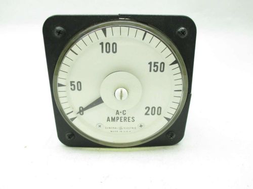 GENERAL ELECTRIC GE 50-100131LSRL1 0-200A AMP METER D451871