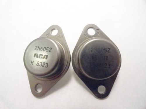 143298 Old-Stock, RCA 2N6052 LOT-2 Darlington Power Transistor