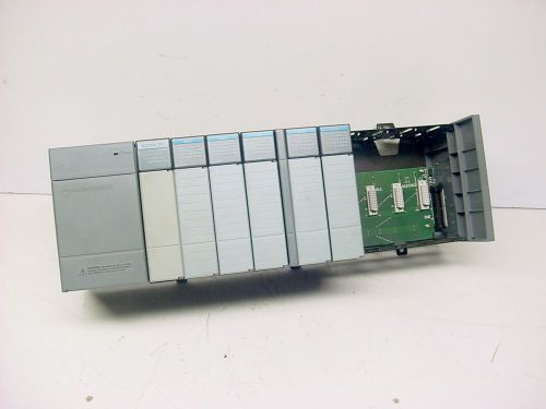 Allen bradley 1746-p2 1746-10 1747-l524 loaded slc 500 plc rack of the week for sale