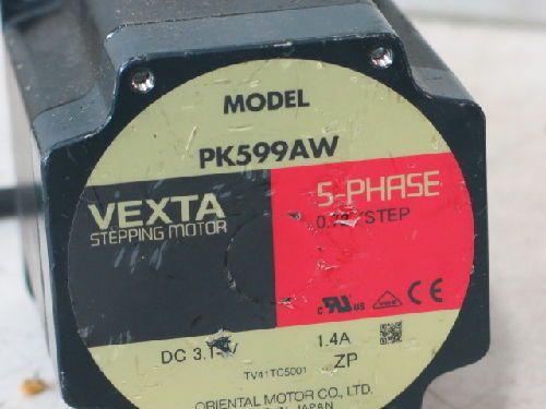 VEXTA ORIENTAL MOTOR 5 PHASE STEPPING MOTORS, PK599AW