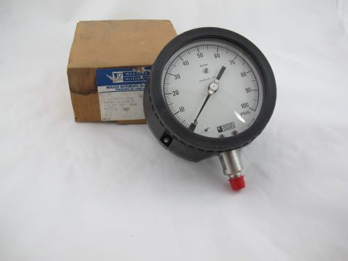 Weksler instruments 4 1/2&#034; royal gauge 0-100 *60 day warranty* br for sale