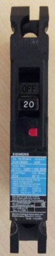 CIRCUIT BREAKER SIEMENS ED41B020 277V 20A 1 POLE