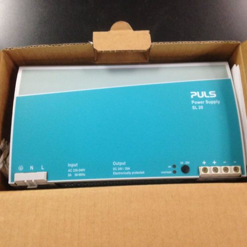 1 New Puls SL20 20 amp 24vdc power supply