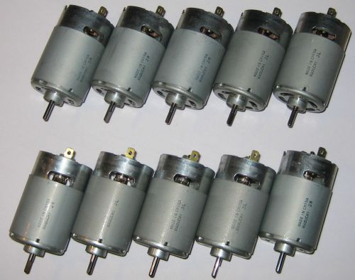 10 X Mabuchi RS-555 PH Motors - 12V - 4500 RPM - High Torque Motors - 5 Poles