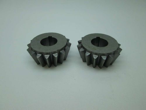 LOT 2 NEW STEEL BEVEL GEAR 7/8IN BORE D391503