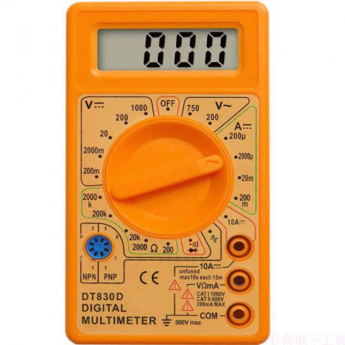 Students learning Simple easy Portable digital multimeter DT-830D + pen