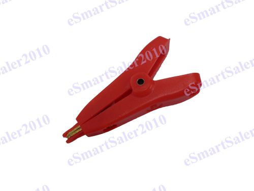 1pcs Red Alligator Kelvin Test Copper Gold-Plated Clip