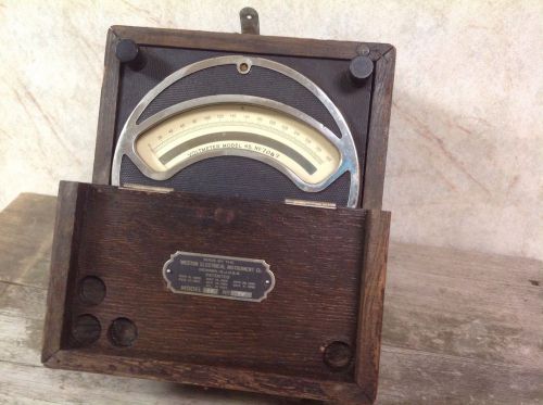 Antique Weston Meter Volt Meter Model 45 Industrial Art Part Steampunk Part