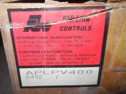 (X12) 1 NEW RED LION APLPV400 APOLLO PROCESS VOLTMETER