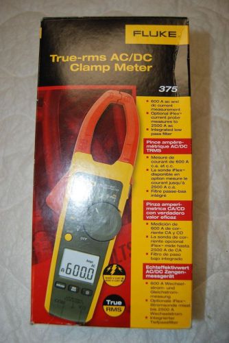 NEW Fluke 375 True RMS AC/DC Clamp Meter Brand New